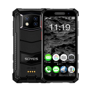 Téléphone robuste SOYES S10 Max, 4GB + 64GB, IP68 imperméable anti-poussière anti-poussière, identifiant de visage et empreinte digitale, 3,5 pouces Android 10,0 mtk6762 octa noyau jusqu'à 2.0GHz, Dual Sim, PTT SH692B361-20