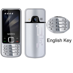 Servo V9500 téléphone portable, clé anglaise, 2,4 pouces, SPREDTRUM SC6531CA, 21 touches, support Bluetooth, FM, Son magique, lampe de poche, GSM, Quad SIM (argent) SS056S41-20