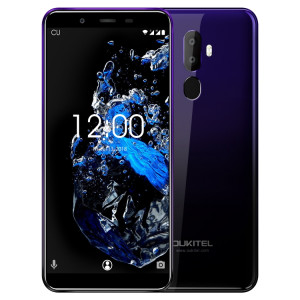  OUKITEL U25 Pro, 4 Go + 64 Go, deux caméras arrière, Identification d'empreintes digitales, 5,5 pouces Android 8.1 MTK6750T Octa Core jusqu'à 1,5 GHz, Réseau: 4G, Double SIM, OTG, OTA (Twilight) SH90JS411-20