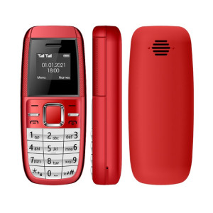 Mini BM200 Mobile Phone, 0,66 pouce, MT6261D, 21 touches, Bluetooth, musique mp3, double sim, réseau: 2G (rouge) SH215R167-20