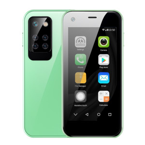 SOYES MI12, 1 Go + 8 Go, 2,5 pouces MTK6580 Quad Core jusqu'à 1,3 GHz, Bluetooth, WiFi, FM, Réseau : 3G, Dual SIM (Vert) SS393G1554-20