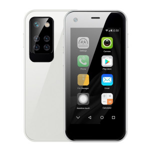 SOYES MI12, 1 Go + 8 Go, 2,5 pouces MTK6580 Quad Core jusqu'à 1,3 GHz, Bluetooth, WiFi, FM, Réseau : 3G, Dual SIM (Blanc) SS393W1681-20