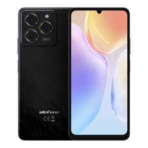  Ulefone Note 20 Pro, 4 Go + 128 Go, Face ID et empreinte digitale latérale, 6000 mAh, 6,75 pouces Android 14 Unisoc T606 Octa Core, Réseau : 4G, Double SIM, OTG (Noir satiné) SU625B530-20