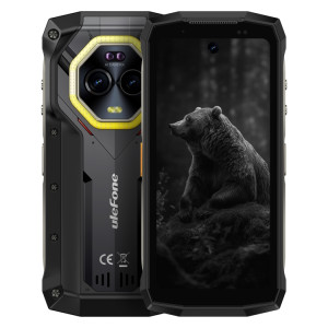  Ulefone Armor Mini 20, vision nocturne, 8 Go + 256 Go, téléphone robuste IP68/IP69K, 4,7 pouces Android 14 MediaTek Helio G99 Octa Core, réseau : 4G, NFC, OTG (noir) SU633B1011-20