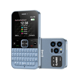 SERVO U700, 2,4 pouces, MTK6261D, 58 claviers complets, prise en charge Bluetooth, FM, NFC, numérotation rapide, lampe de poche, GSM, Quad SIM (bleu) SS764L1227-20