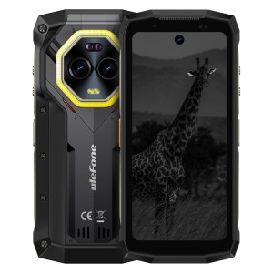  Ulefone Armor Mini 20 Pro, 8 Go + 256 Go, téléphone robuste IP68/IP69K, 4,7 pouces Android 14 MediaTek Dimensity 6300 5G Octa Core, réseau : 5G, NFC, OTG (Mecha Black) SU780B313-20