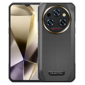  Téléphone robuste Oukitel WP35 Pro 5G, 12 Go + 512 Go, 6,6 pouces, Android 14, MediaTek Dimensity 6300 Octa Core, NFC, OTG, réseau 5G (noir) SO864B95-20