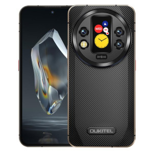  Téléphone robuste Oukitel WP200 Pro 5G, 24 Go + 1 To, écran 6,7 pouces, Android 15.0, MTK Dimensity 8200 Octa-Core, NFC, OTG, réseau 5G (noir) SO893B1454-20