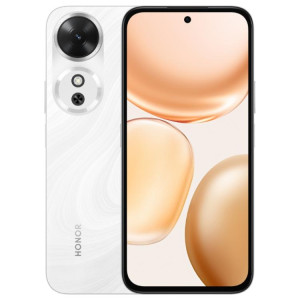 Honor Play 60M, 12 Go + 256 Go, lecteur d'empreintes digitales latéral, écran 6,61 pouces, MagicOS 9.0, Dimensity 6300 Octa Core, réseau 5G, OTG (blanc) SH904W397-20