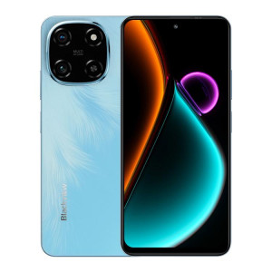  Blackview COLOR 6, 8 Go + 256 Go, reconnaissance faciale et empreinte digitale, écran 6,67 pouces, Android 15, MediaTek Helio G81 Octa Core, réseau 4G (bleu céleste) SB925L348-20