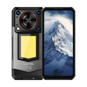  Téléphone robuste Oukitel WP56, 12 Go + 512 Go, appareil photo 108 Mpx, identification par empreinte digitale, écran 6,8 pouces, Android 15, MTK Dimensity 7050 Octa Core, NFC, OTG, réseau 5G (noir) SO968B289-20