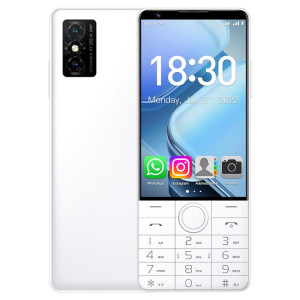Téléphone à clavier DOOV R70, 6 Go + 128 Go, 4 pouces, Android 13, Mediatek MT6762 Octa Core, réseau 4G, compatible Google Store, avec appareil photo (blanc) SD973W1585-20