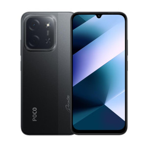  Xiaomi POCO C85 Global, 6 Go + 128 Go, lecteur d'empreintes digitales latéral, écran 6,9 pouces, Xiaomi HyperOS 2, MediaTek Helio G81-Ultra Octa Core, NFC, réseau 4G (noir) SX010B1424-20