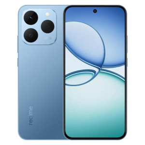 Realme 15T, 8 Go + 128 Go, écran 6,57 pouces, reconnaissance d'empreintes digitales, Realme UI 6.0, Android 15, MediaTek Dimensity 6400 Max Octa Core, NFC, réseau 5G (bleu) SR263L1226-20