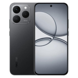 Realme 15T, 12 Go + 256 Go, écran 6,57 pouces, reconnaissance d'empreintes digitales, Realme UI 6.0, Android 15, MediaTek Dimensity 6400 Max Octa Core, NFC, réseau 5G (noir) SR265B1062-20