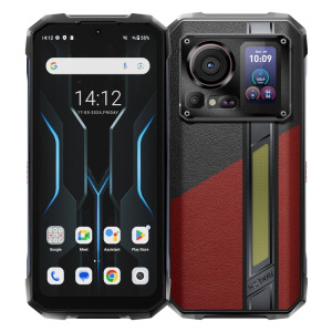  Téléphone robuste HOTWAV Hyper 7 Pro, 16 Go + 256 Go, 10800 mAh, 6,6 pouces Android 14 MediaTek Dimensity 7050 5G, réseau : 5G, OTG, NFC (rouge) SH550R441-20