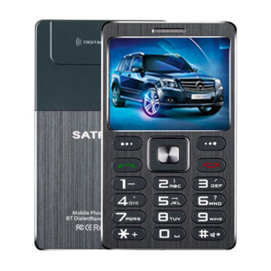 SATREND A10 Carte Téléphone portable, 1,77 pouces, MTK6261D, 21 touches, Bluetooth de soutien, MP3, Anti-perte, Capture à distance, FM, GSM, Dual SIM (Noir) SS532B798-20