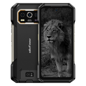  Téléphone robuste Ulefone Armor 27 Pro, 12 Go + 256 Go, vision nocturne, 10 600 mAh, 6,78 pouces Android 14 MediaTek Dimensity 6300 Octa Core, réseau : 5G, NFC (noir) SU547B219-20