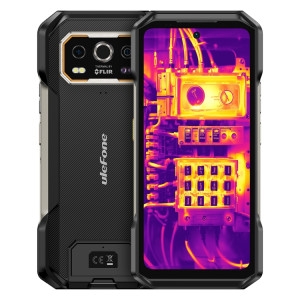 Téléphone robuste Ulefone Armor 27T Pro, imagerie thermique, 12 Go + 256 Go, vision nocturne, 10600 mAh, 6,78 pouces Android 14 MediaTek Dimensity 6300 Octa Core, réseau : 5G, NFC (noir) SH548B1182-20