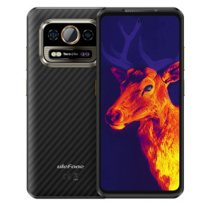  Téléphone robuste Ulefone Armor 25T, 6 Go + 256 Go, imagerie thermique, 6,78 pouces Android 14 MediaTek Helio G99 Octa Core, réseau : 4G, NFC, OTG (noir) SU584B592-20
