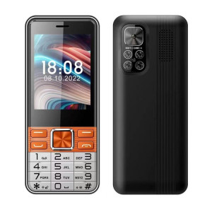 S5630, 2,8 pouces, 3000 mAh, 21 touches, prise en charge Bluetooth, lampe de poche, GSM, Quad SIM (Orange) SH850E117-20