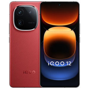 VivoTéléphone portable, vivo iQOO 12, triple caméra arrière, 12 Go + 256 Go, identification faciale / empreinte digitale, 6,78 pouces Android 14 OriginOS 4 Snapdragon 8 Gen 3 Octa Core, OTG, NFC, réseau : 5G, prise SV500R1148-20