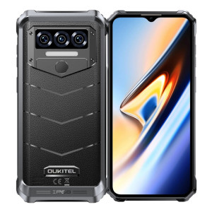  Téléphone robuste Oukitel WP38, 12 Go + 256 Go, IP68/IP69K, identification par empreinte digitale, 10 600 mAh, 6,52 pouces MediaTek MT8788 Octa Core, NFC, OTG, réseau : 4G (noir) SO738B1803-20