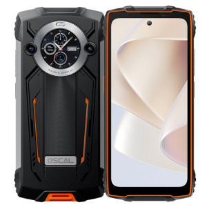  Blackview Oscal PILOT 2, IP68/IP69K/MIL-STD-810H, 6,5 pouces Android 14 MediaTek MT6789 Octa Core, réseau : 4G, OTG, NFC (Orange) SH904E557-20