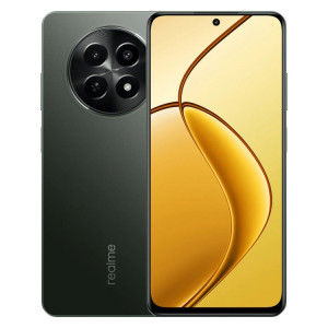Realme 12x, 12 Go + 512 Go, identification par empreinte digitale latérale, 6,72 pouces Realme UI 5.0 Dimensity 6100+ 5G Octa Core, NFC, réseau : 5G, prise en charge Google Play (noir graphite) SR79GR202-20