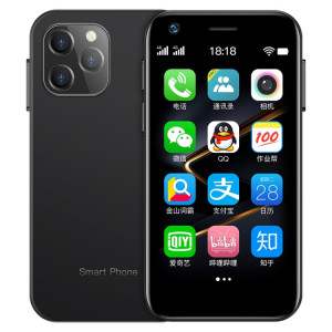 SOYES XS12, MERVEILLE+MERVEILLE, Reconnaissance faciale, 3,0 pouces Android 9.0 MTK6737M Quad Core jusqu'à 1,1 GHz, Bluetooth, WiFi, FM, Réseau : 4G, Dual SIM (Noir) SS905B563-20