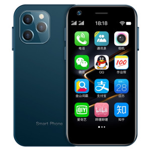 SOYES XS12, MERVEILLE+MERVEILLE, Reconnaissance faciale, 3,0 pouces Android 9.0 MTK6737M Quad Core jusqu'à 1,1 GHz, Bluetooth, WiFi, FM, Réseau : 4G, Dual SIM (Bleu) SS905L290-20
