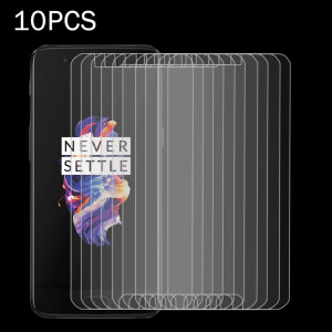 10 PCS OnePlus 5 0.3mm 9H Surface Dureté 2.5D Antidéflagrant Non-écran Plein Écran Verre Trempé Film S1408C105-20
