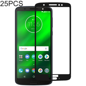 25 PCS Full Glue Full Cover Protecteur d'écran Film en verre trempé pour Motorola Moto G6 Plus SH5423898-20