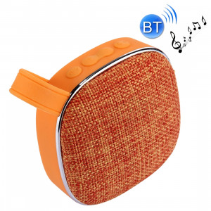 Haut-parleur stéréo Bluetooth X25 Portable Fabric Design, avec MIC intégré, prise en charge des appels mains libres et carte TF & AUX IN, Bluetooth Distance: 10 m (orange) SH722E290-20