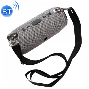 Haut-parleur stéréo portable Bluetooth V4.1 avec dragonne, MIC intégré, carte TF de soutien et AUX IN, distance Bluetooth: 10 m (gris) SH156H1861-20