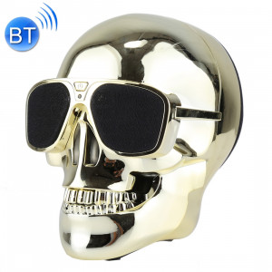 Lunettes de soleil Bluetooth Skull Haut-parleur stéréo pour iPhone, Samsung, HTC, Sony et autres smartphones (Gold) SH159J169-20