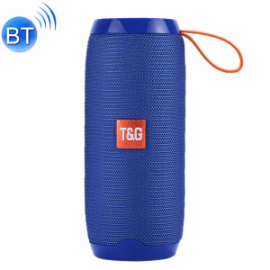 Haut-parleur stéréo sans fil Bluetooth V4.2 T & G TG106 portable avec poignée, microphone intégré, prise en charge des appels mains libres et carte TF & AUX IN & FM, Bluetooth Distance: 10 m (bleu SH191L1755-20