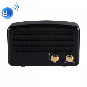 Haut-parleur stéréo sans fil portable Bluetooth V4.2 avec lanière, microphone intégré, prise en charge des appels mains libres et carte TF & AUX IN & FM, distance Bluetooth: 10 m (noir) SH202B1279-20