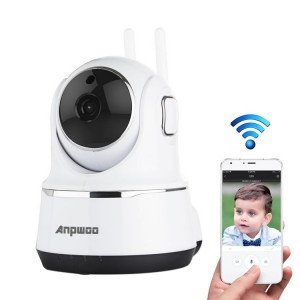 Anpwoo Guardian Caméra IP CMOS HD WiFi 2.0MP 1080P 1/3 pouce, Détection de mouvement / Vision nocturne (Blanc) SA103W820-20