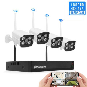 Ensemble de caméra sans fil pour enregistreur vidéo réseau QS200-4 2.0MP 1080P HD SH0161420-20