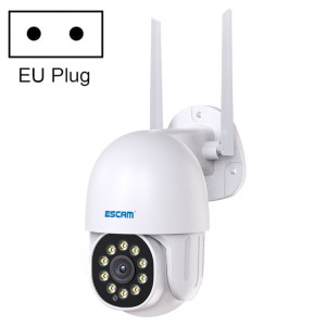 ESCAM PT202 HD 1080P PAN / Tilt / Zoom AI Caméra IP WiFi de détection humanoïde, prise en charge de la Vision nocturne / carte TF / Audio bidirectionnel (prise UE) SE89EU977-20