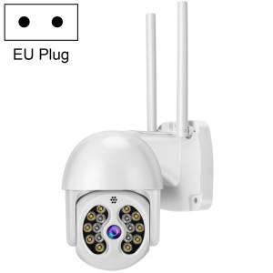 TUYA QX56 3.0 MILLIONS PIXELS IP66 Imperméable 2.4G Caméra IP sans fil, Détection de mouvement de support et Vision audio à deux voies Vision Night & Color Color et Carte TF, Fiche Audio SH17EU1821-20