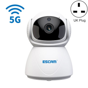 ESCAM PT201 HD 1080P Dual-bande wifi Caméra IP, Support Vision nocturne / Détection de mouvement / Trackage automatique / Carte TF / TF-Audio à deux voies, Plug UK SE11UK1908-20