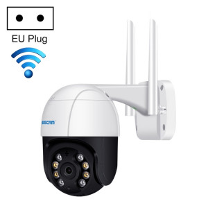 ESCAM QF218 1080P Pan / Tilt AI Détection humanoïde IP66 Caméra IP WiFi étanche, Prise en charge ONVIF / Vision nocturne / Carte TF / Audio bidirectionnel, Prise UE SE28EU358-20