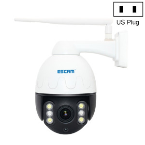 ESCAM Q5068 H.265 5MP panoramique / inclinaison / zoom 4X caméra IP étanche WiFi, prise en charge de la conversation bidirectionnelle ONVIF et de la Vision nocturne, prise américaine SE75DW1709-20