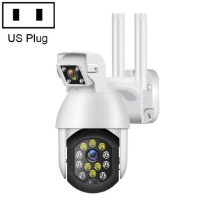 QX41 1080P 2.0mp double objectif IP66 Imperméable PTZ PTZ PTZ WiFi Caméra, Prise en charge de la journée et de la nuit Couleur et de la voix à deux voies d'interphone et d'alarme intelligente et de lecture vidéo et SH69US1419-20