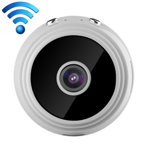 A9 + 1080P Caméra sans fil Remote WiFi, support Night Vision & Détection de mouvement et carte TF, solution Broadcom Bluetooth (Blanc) SH210W1115-20