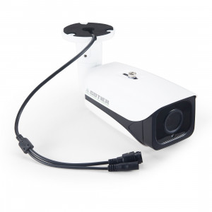 651eH2 / IP POE Zoom (alimentation par Ethernet) 1080P H.265 HD 4 x zoom optique et objectif 2,8-12 mm AF Caméra de surveillance intérieure étanche IP66, vision nocturne IR de soutien (blanc) SH069W1996-20