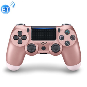 Pour manette de jeu sans fil Bluetooth PS4 avec lumière, version américaine (or rose) SH13RG1551-20