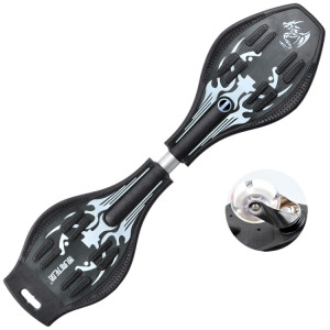 Fashion Vulcan Pattern Two-wheeled Skateboard Luminous Flash Wheel Vitality Board (Noir) SH331B1783-20